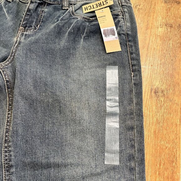 DKNY Womens Stretch Denim Jeans Size 10 Dark Wash Mid-Rise Classic Fit NWT - Picture 3 of 9